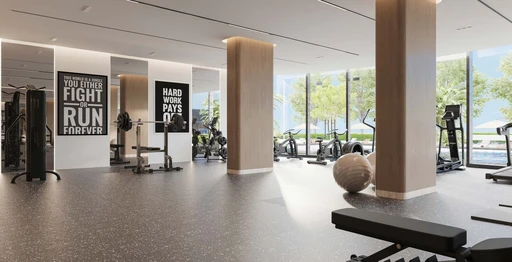Gym amenity image at Sola Residences