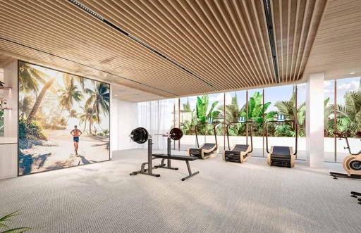 Gym amenity image at Flow Residences