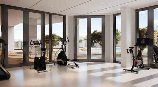 Gym amenity image at Hermina by Casagrand