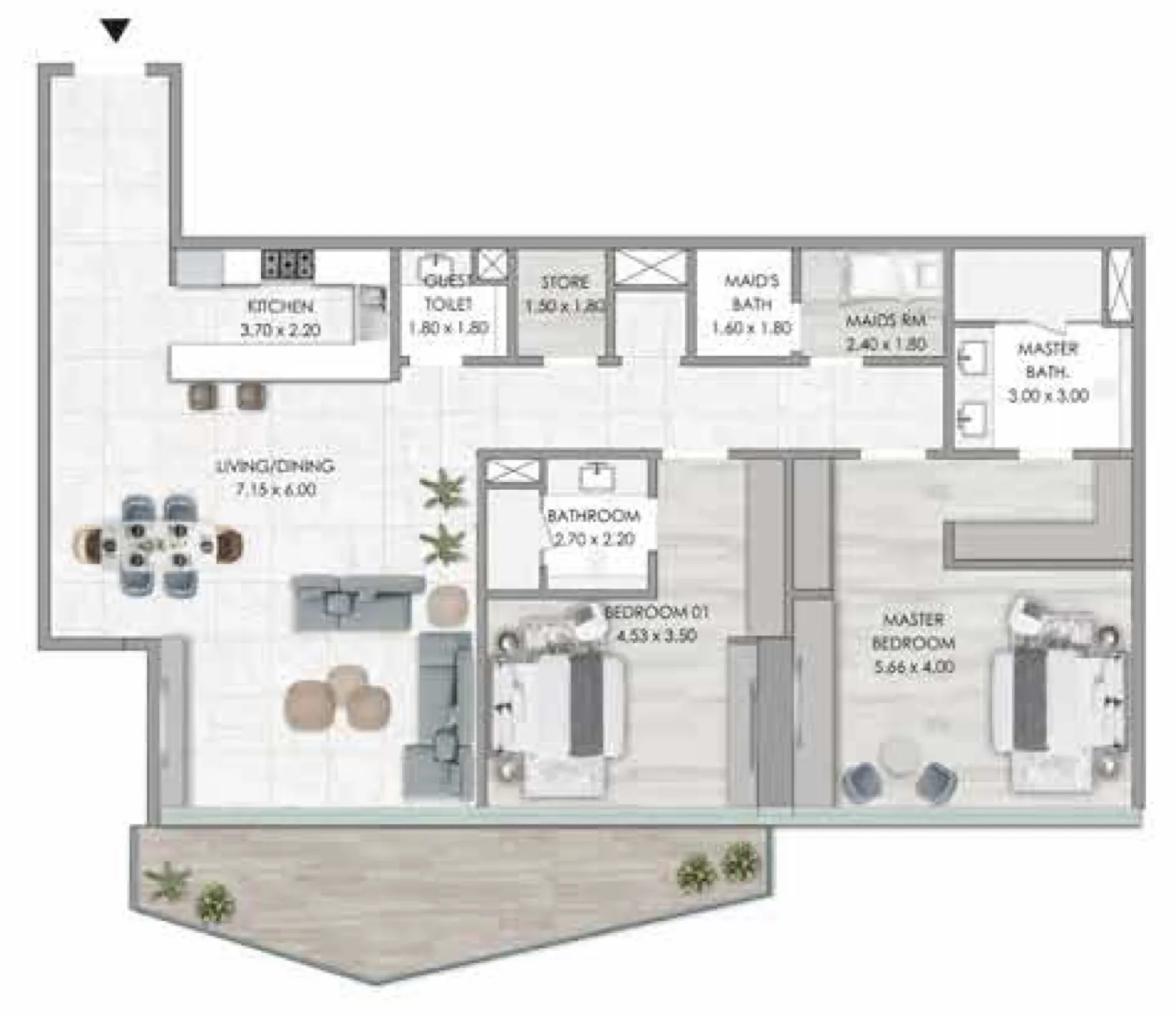 Al Habtoor Group Habtoor Grand Residences floor plan