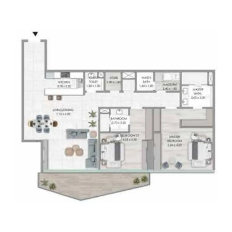 Al Habtoor Group Habtoor Grand Residences floor plan