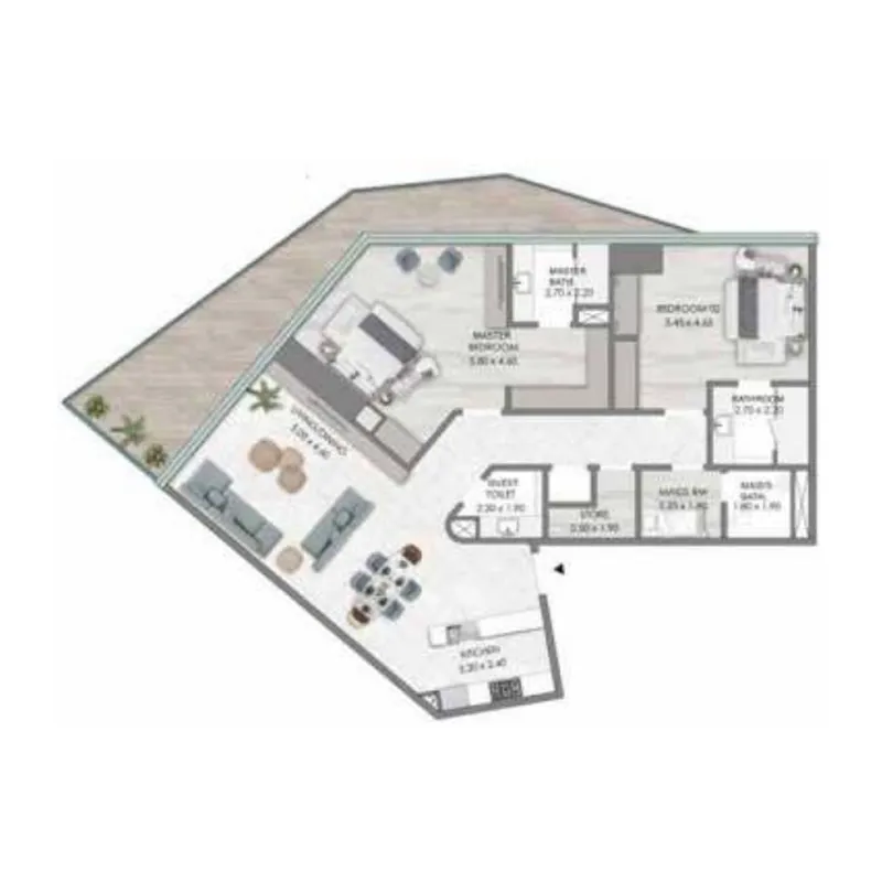 Al Habtoor Group Habtoor Grand Residences floor plan