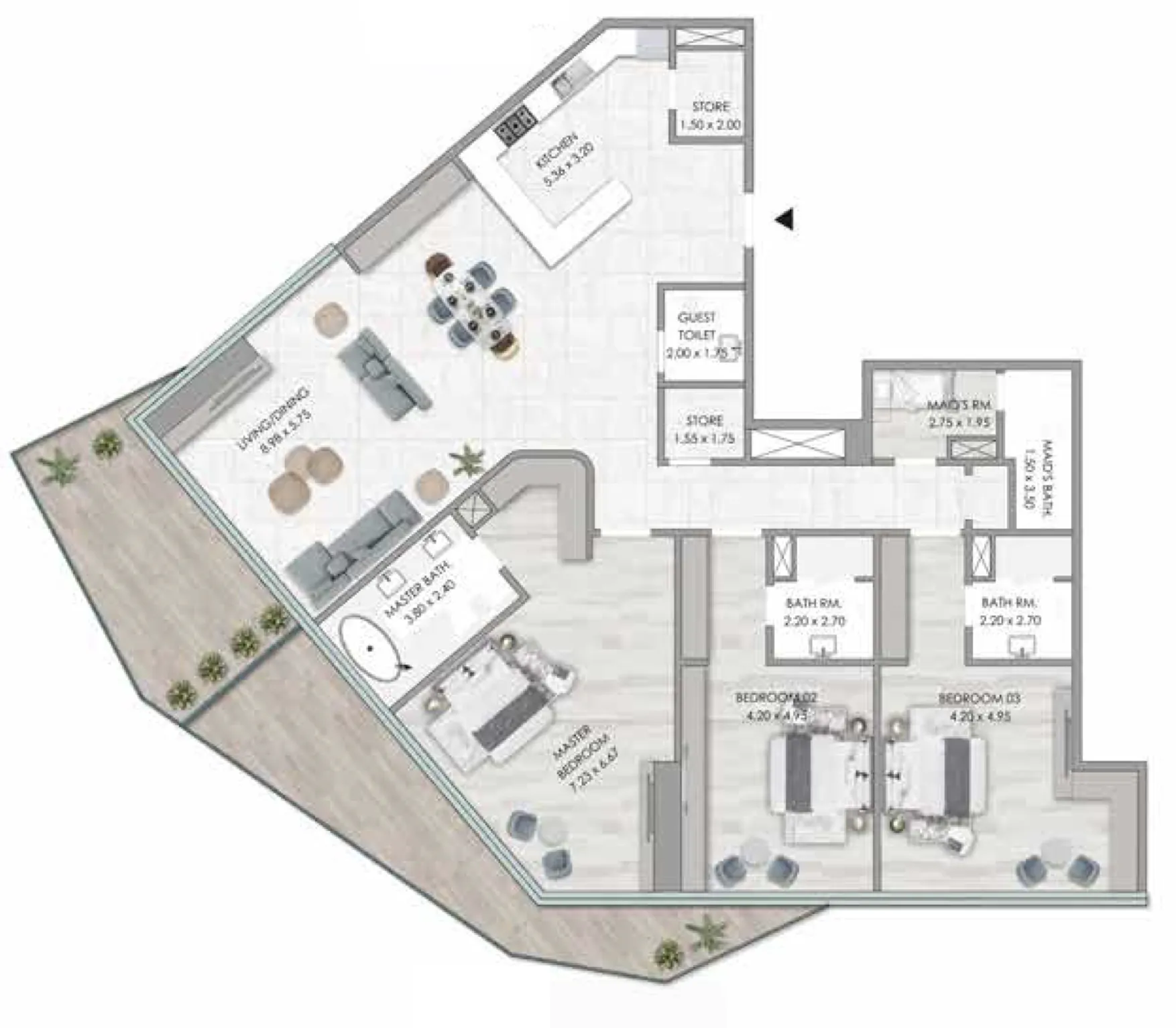 Al Habtoor Group Habtoor Grand Residences floor plan