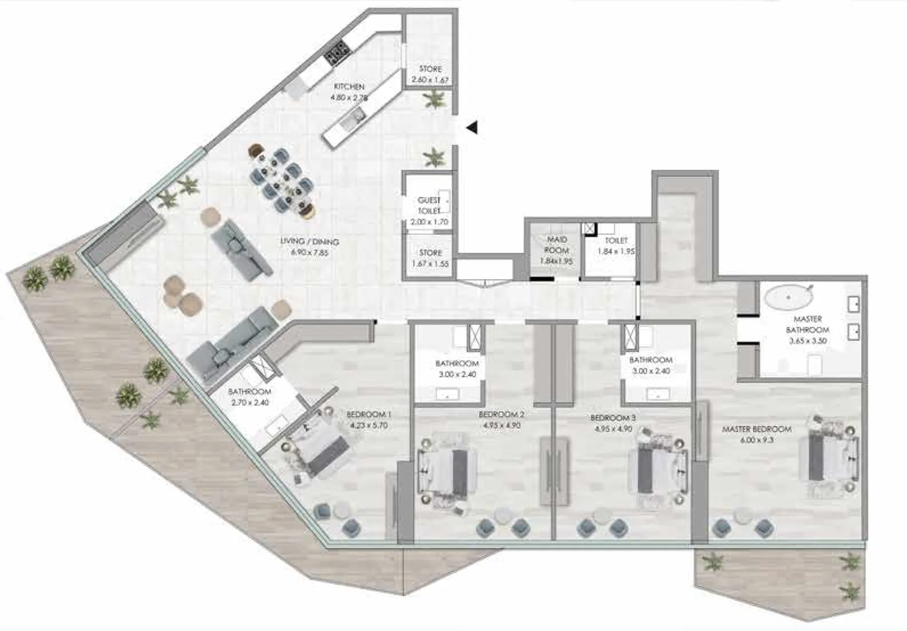 Al Habtoor Group Habtoor Grand Residences floor plan