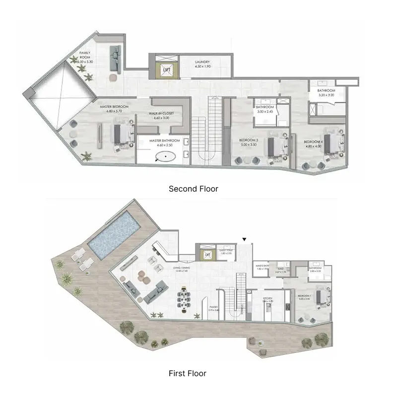 Al Habtoor Group Habtoor Grand Residences floor plan