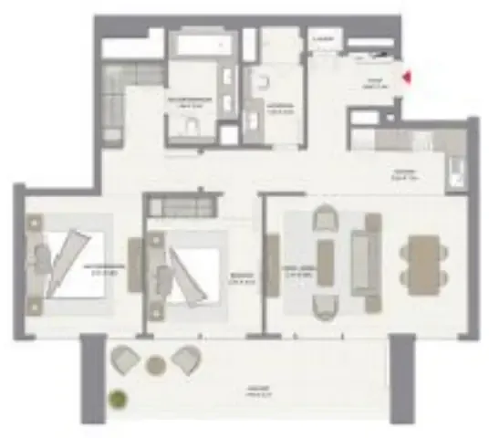 Emaar Harbour Gate floor plan