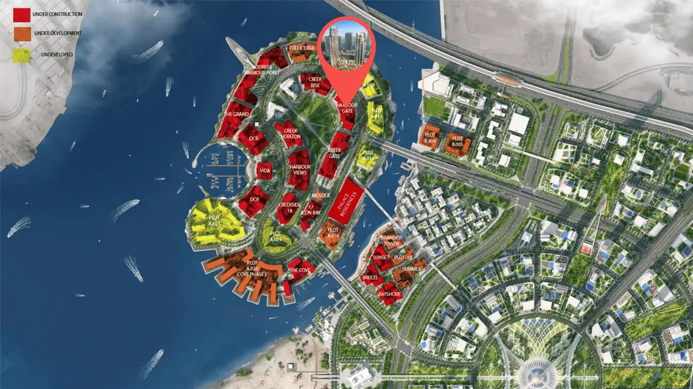 Emaar Harbour Gate master plan