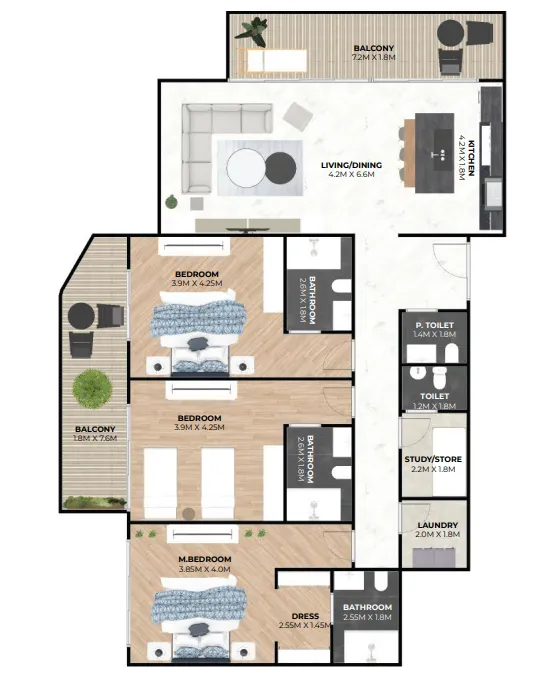 Fakhruddin Properties Development Hatimi Residences floor plan