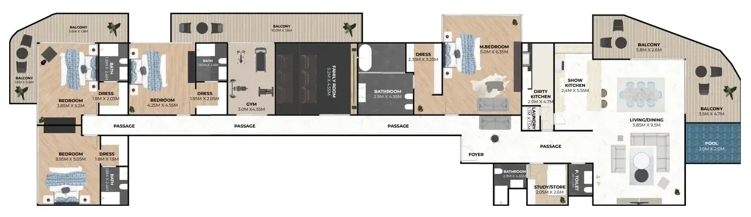 Fakhruddin Properties Development Hatimi Residences floor plan
