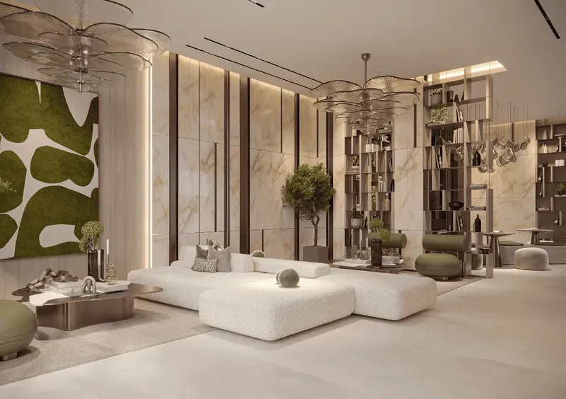 Lobby at Havencia in Dubai Land Residence Complex Dubai