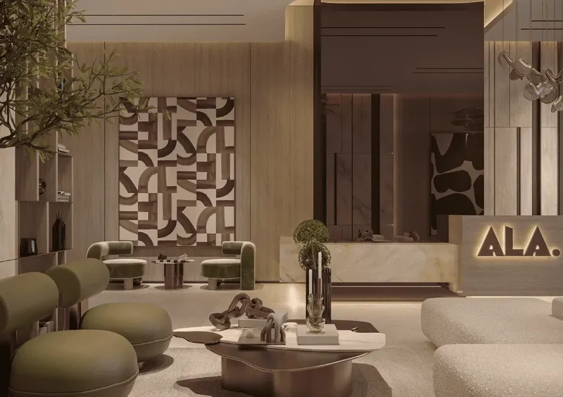 Lobby at Havencia in Dubai Land Residence Complex Dubai