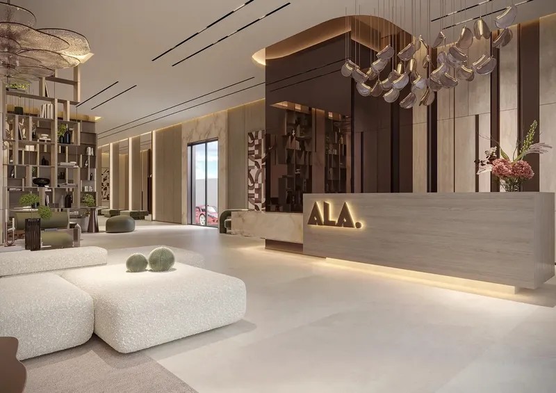 Lobby at Havencia in Dubai Land Residence Complex Dubai