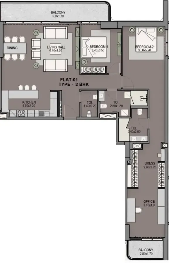 DHG Properties Helvetia Residences floor plan