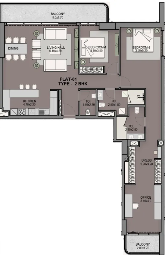 DHG Properties Helvetia Residences floor plan