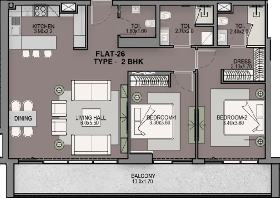 DHG Properties Helvetia Residences floor plan