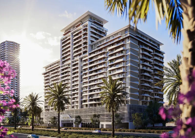 Exterior at Helvetia Residences in JVC (Jumeirah Village Circle) Dubai