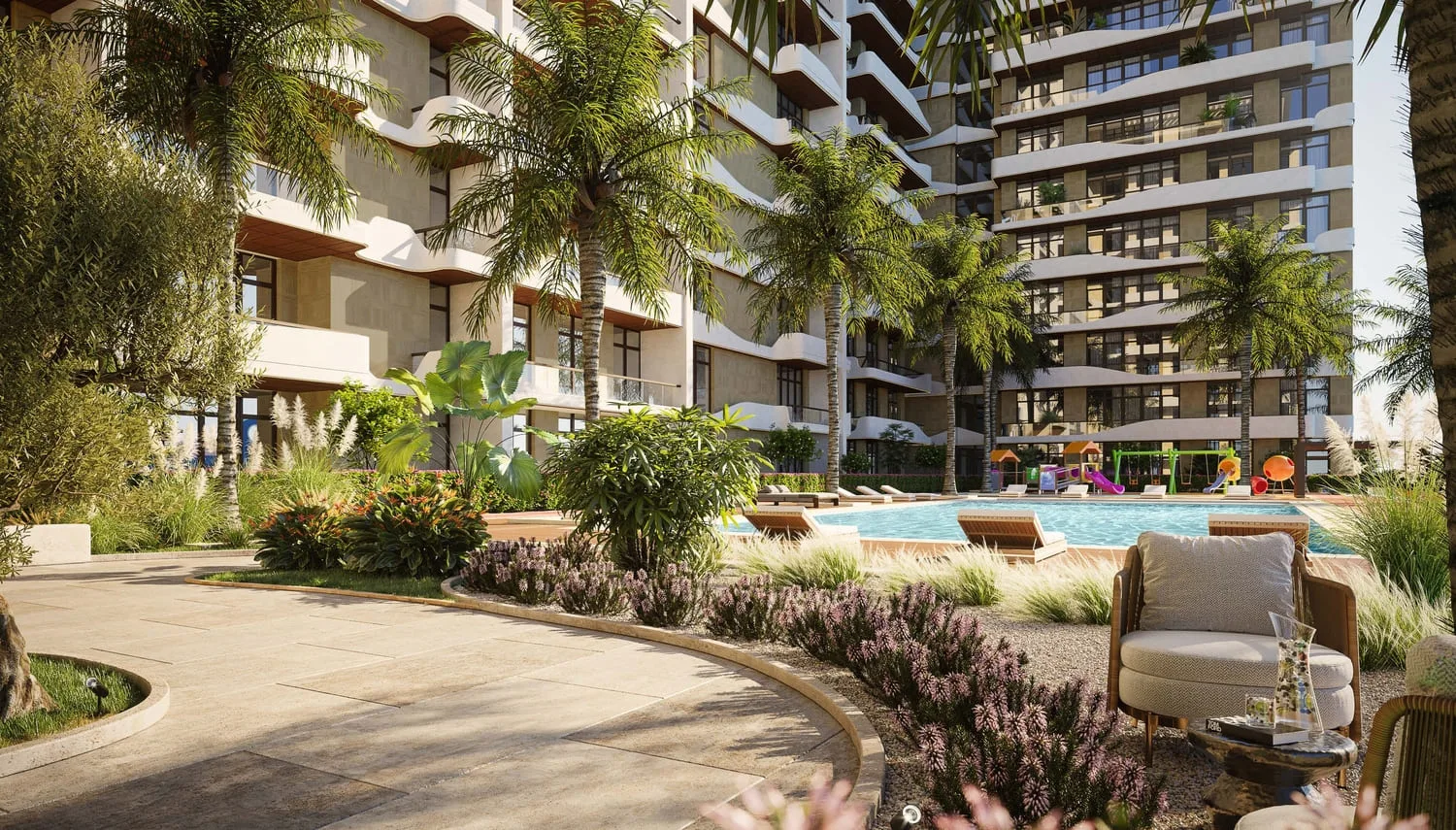 Exterior at Helvetia Residences in JVC (Jumeirah Village Circle) Dubai