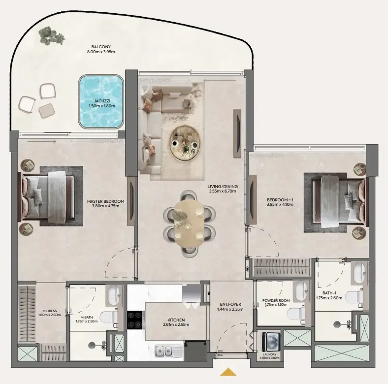 Casagrand Hermina by Casagrand floor plan