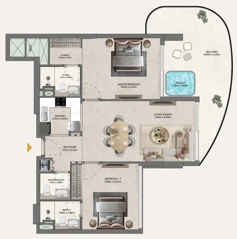 Casagrand Hermina by Casagrand floor plan