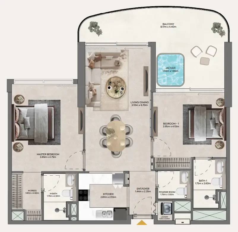 Casagrand Hermina by Casagrand floor plan