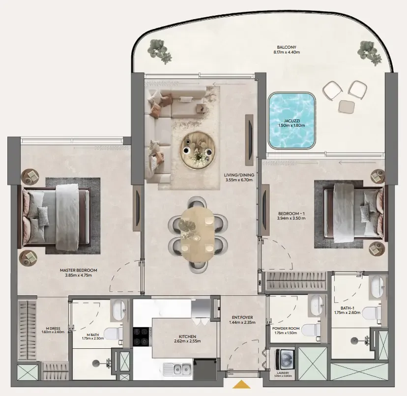 Casagrand Hermina by Casagrand floor plan
