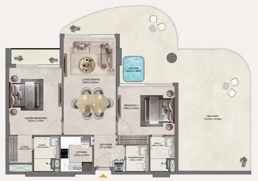 Casagrand Hermina by Casagrand floor plan