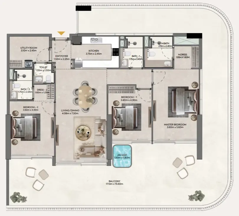 Casagrand Hermina by Casagrand floor plan