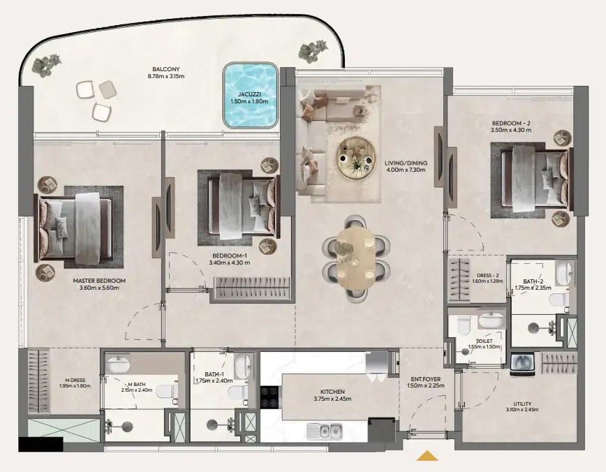 Casagrand Hermina by Casagrand floor plan