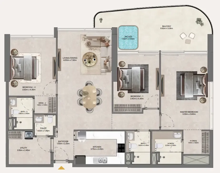 Casagrand Hermina by Casagrand floor plan