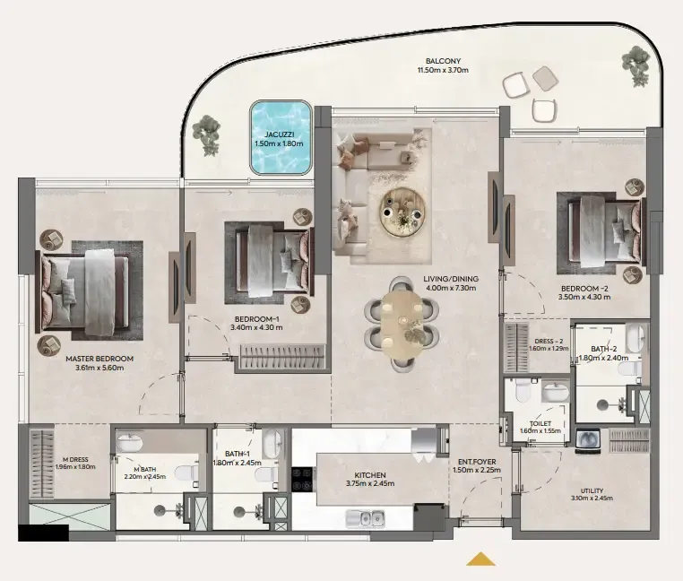 Casagrand Hermina by Casagrand floor plan