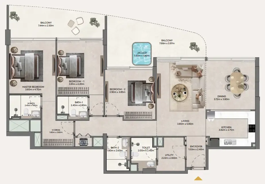 Casagrand Hermina by Casagrand floor plan