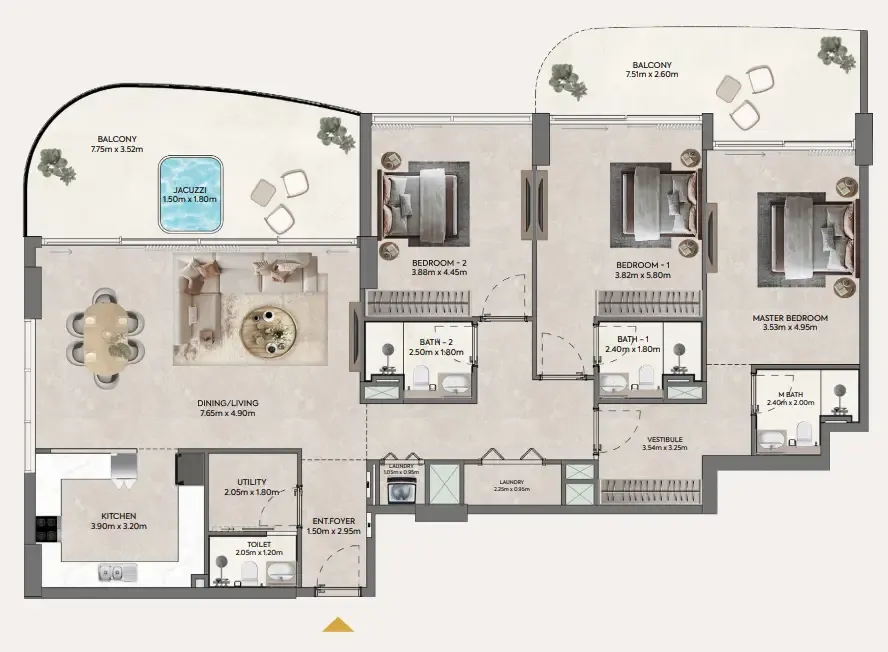 Casagrand Hermina by Casagrand floor plan