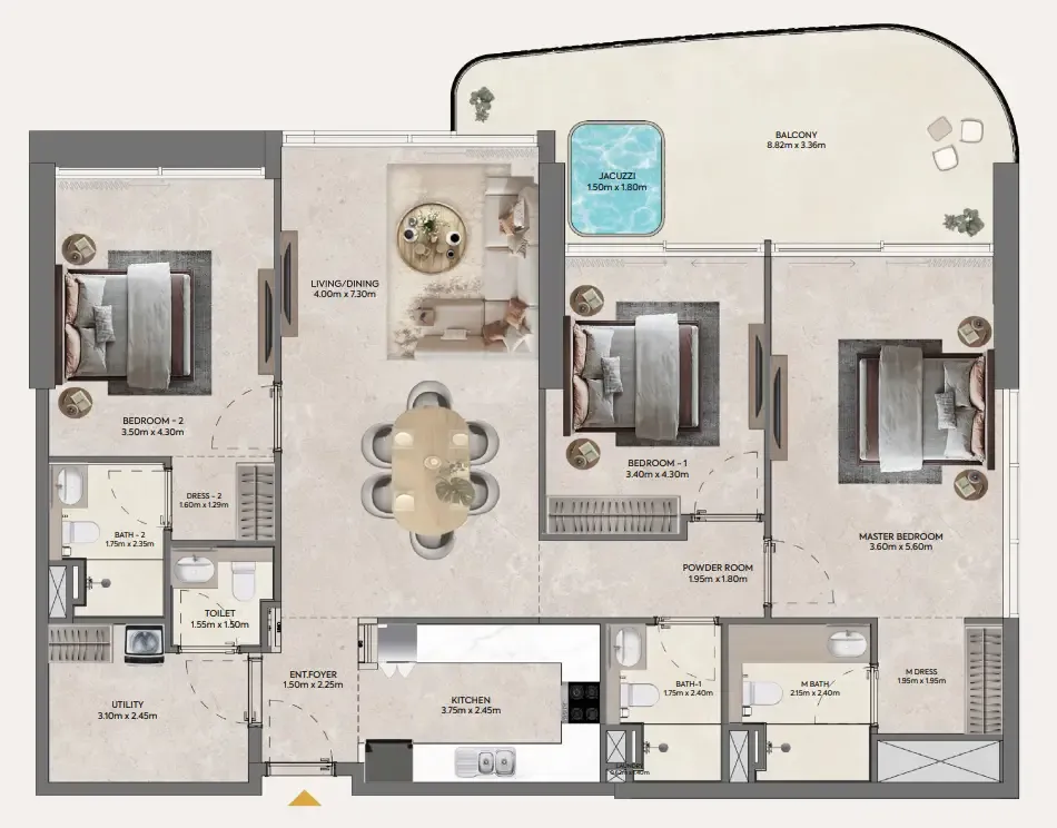 Casagrand Hermina by Casagrand floor plan