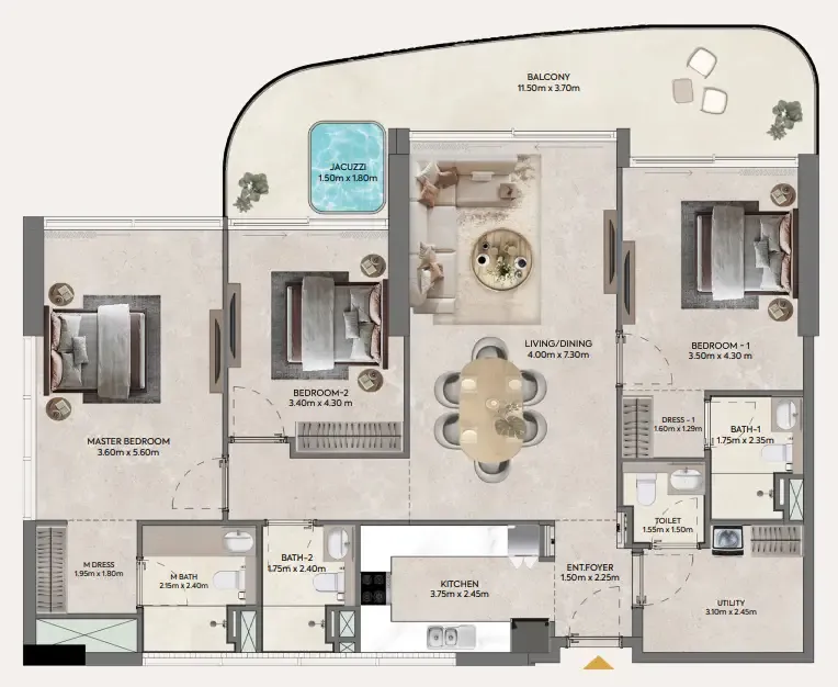 Casagrand Hermina by Casagrand floor plan