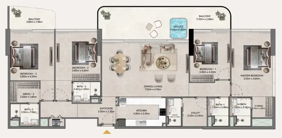 Casagrand Hermina by Casagrand floor plan