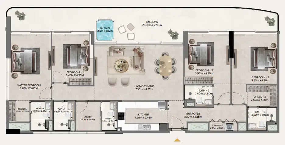 Casagrand Hermina by Casagrand floor plan
