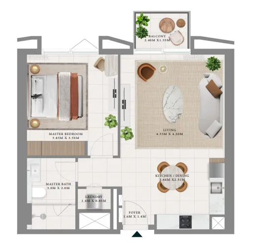 Emaar Hillsedge floor plan