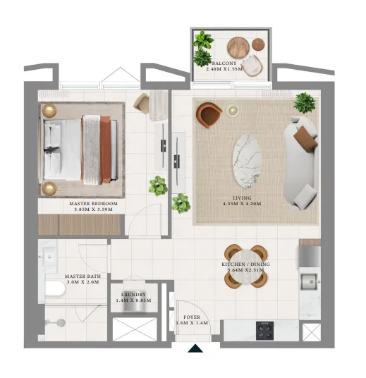 Emaar Hillsedge floor plan