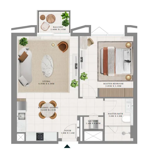 Emaar Hillsedge floor plan