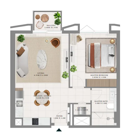 Emaar Hillsedge floor plan