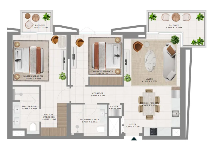 Emaar Hillsedge floor plan
