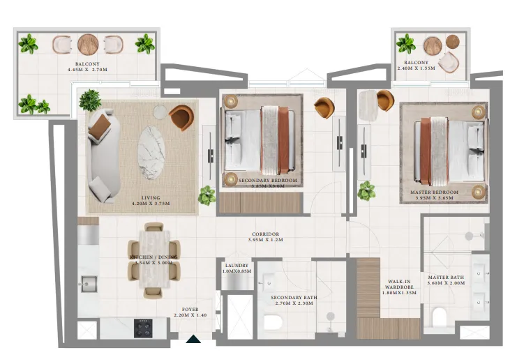 Emaar Hillsedge floor plan