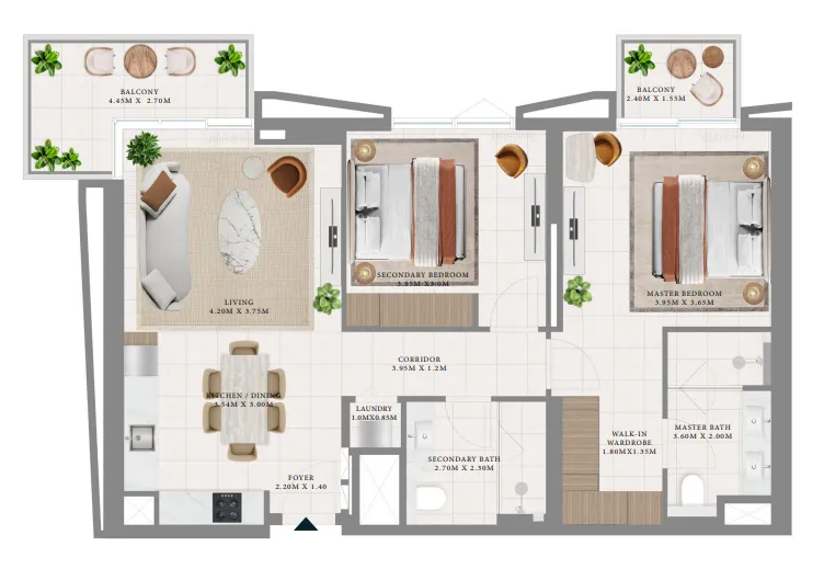 Emaar Hillsedge floor plan