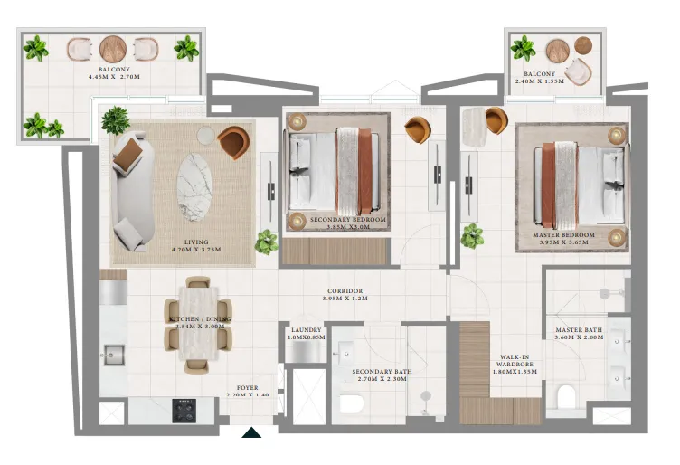 Emaar Hillsedge floor plan