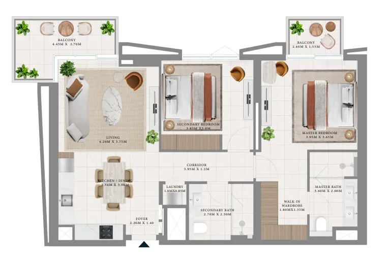 Emaar Hillsedge floor plan