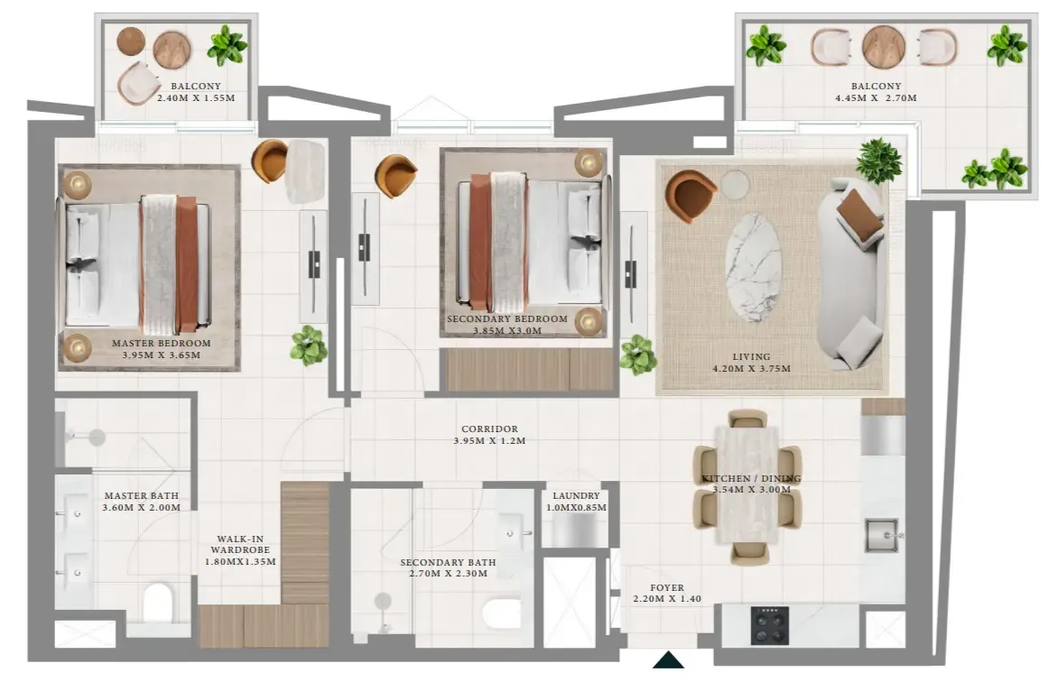 Emaar Hillsedge floor plan