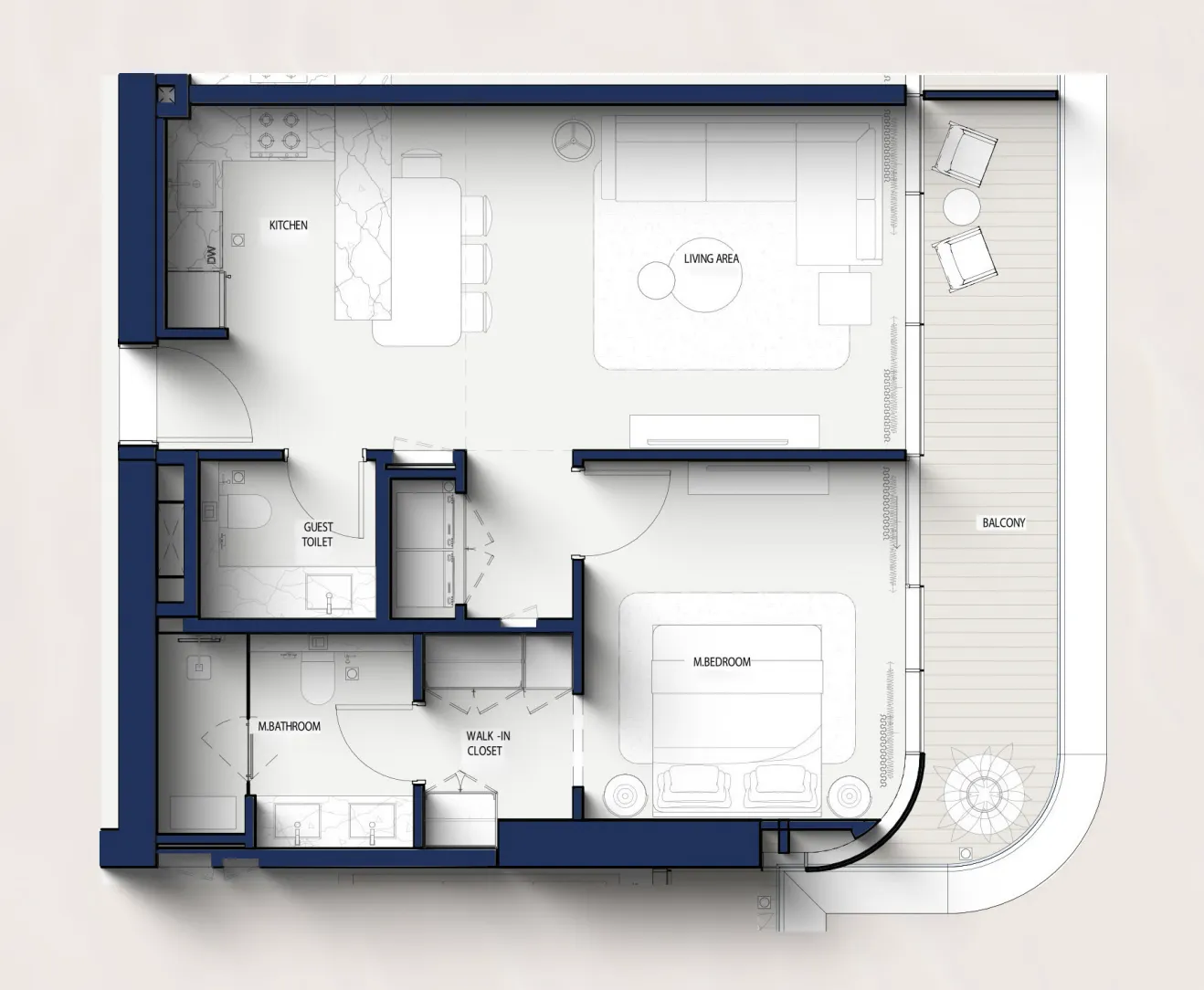 Prestige One Developments Hilton Residences floor plan