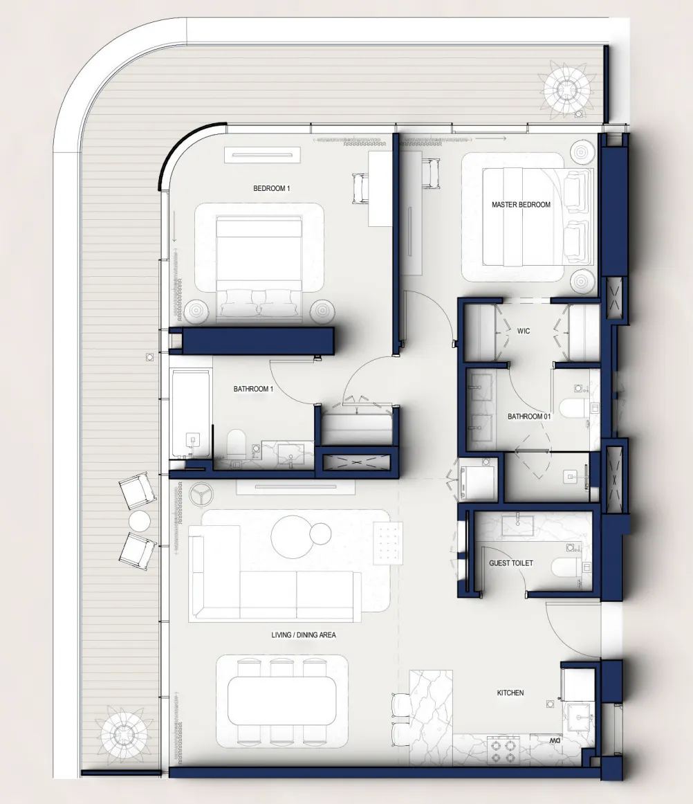 Prestige One Developments Hilton Residences floor plan