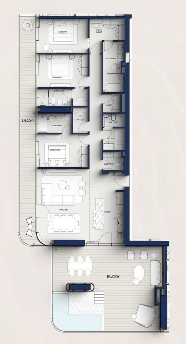 Prestige One Developments Hilton Residences floor plan