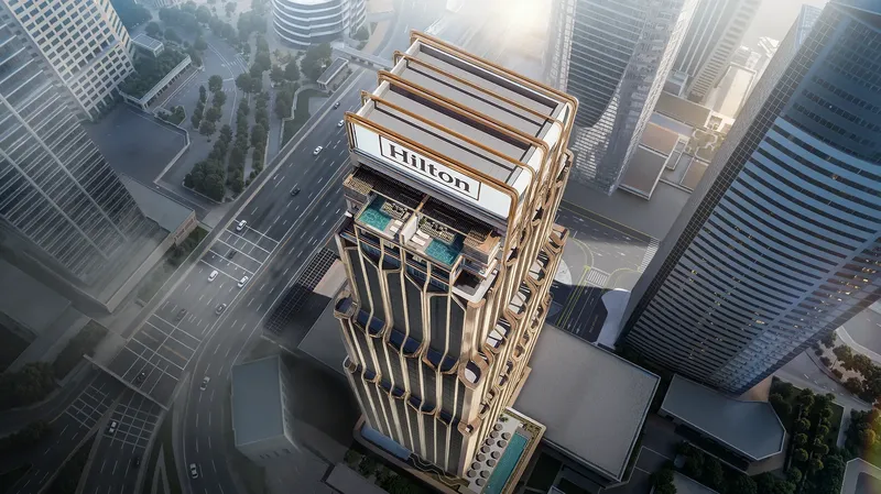 Exterior at Hilton Residences Dubai JLT in JLT (Jumeirah Lake Towers) Dubai